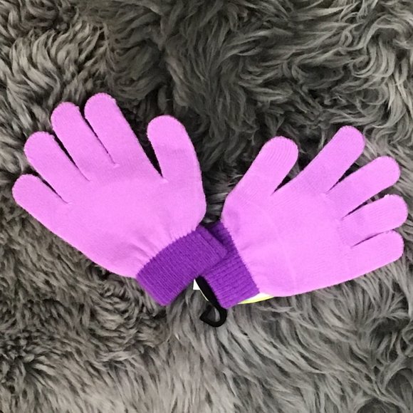 Disney | Girl's Tinkerbell Winter Gloves | Purple | One Size - Picture 2 of 2